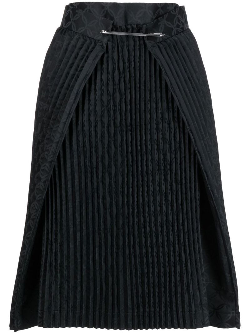 Black Seatbelt Knee-length Kilt