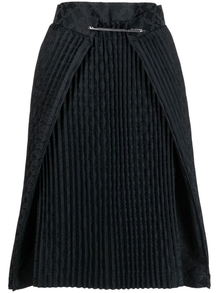Black Seatbelt Knee-length Kilt