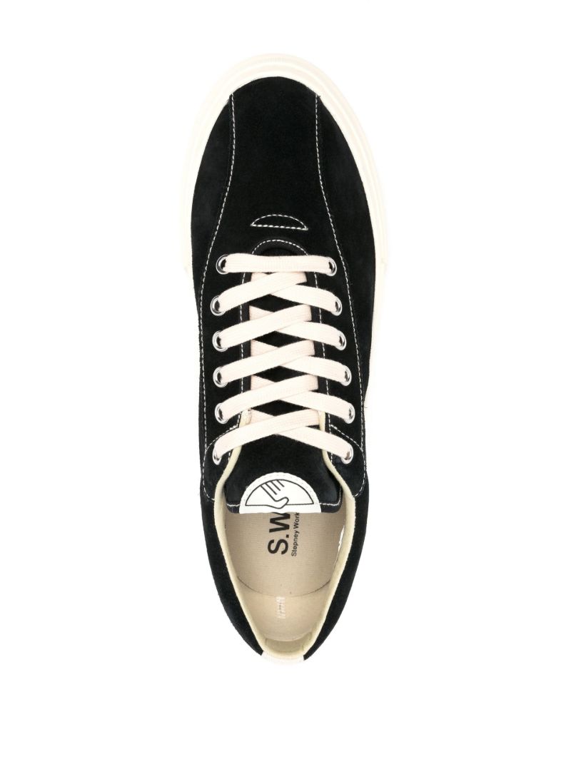 Black Dellow Suede Low-top Sneakers