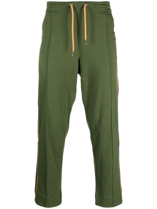 Green Logo-patch Track Pants