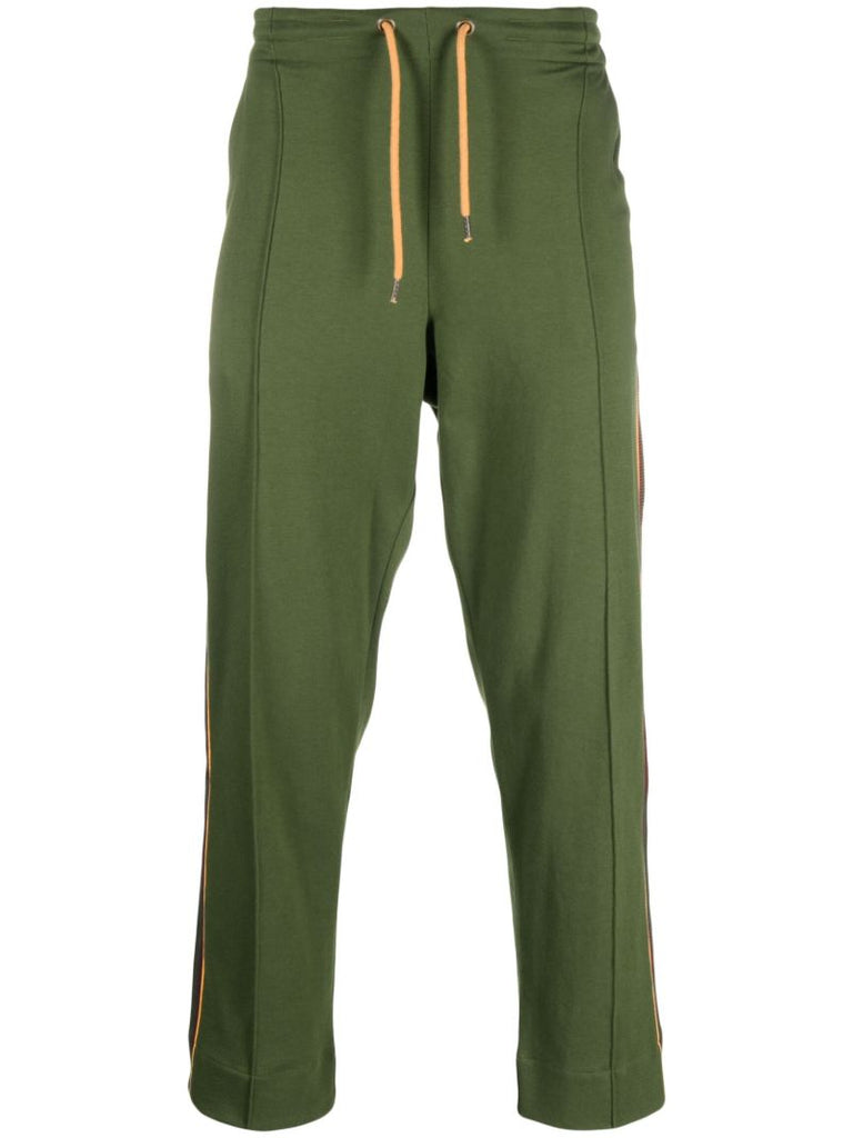Green Logo-patch Track Pants