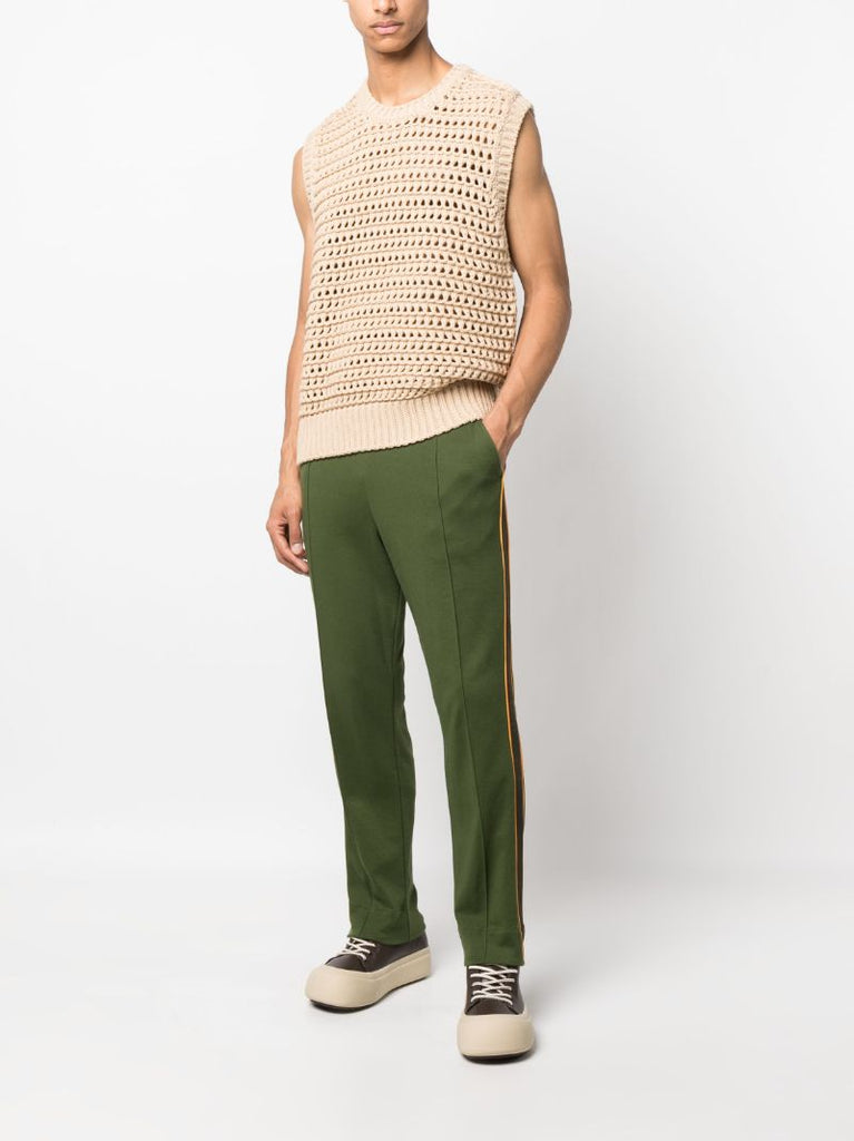 Green Logo-patch Track Pants