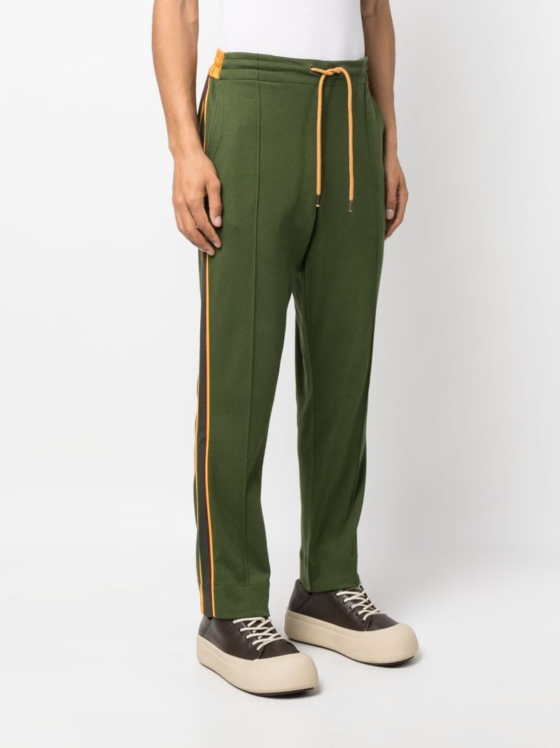 Green Logo-patch Track Pants