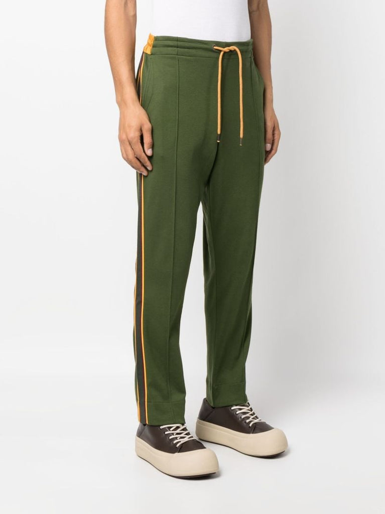 Green Logo-patch Track Pants
