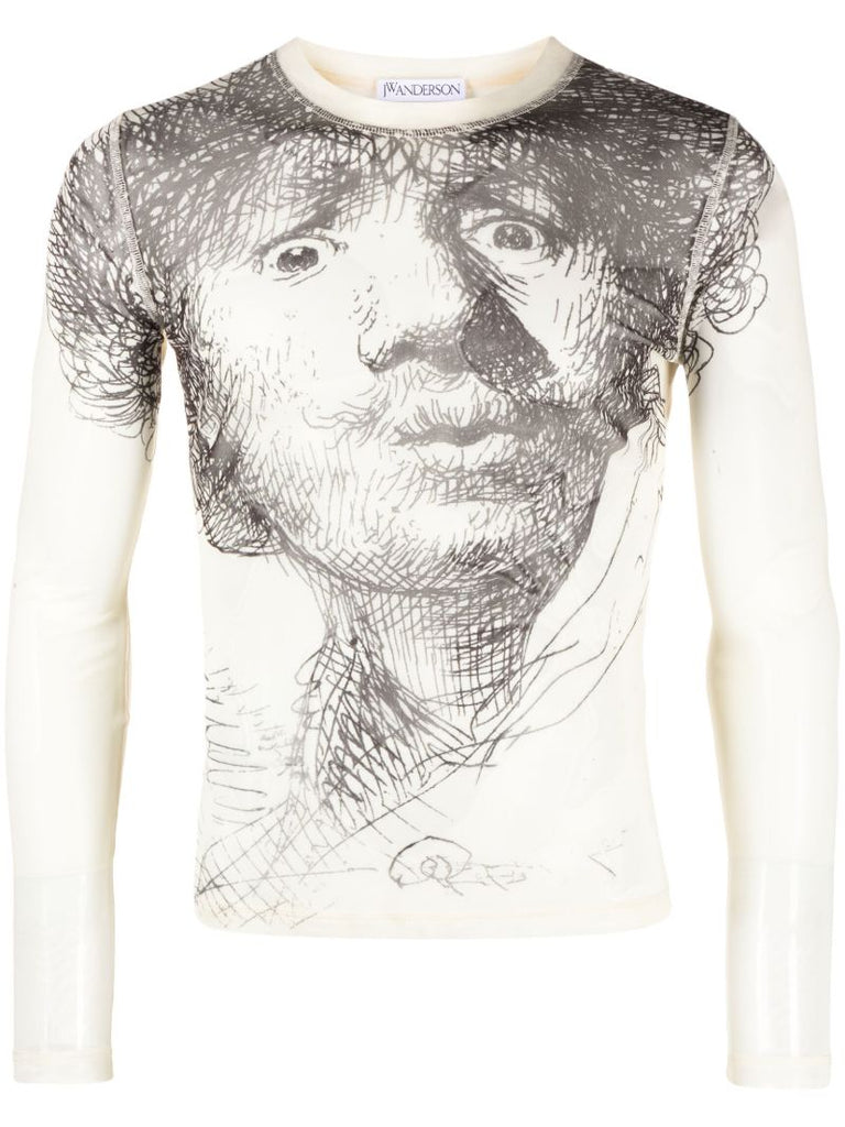 Neutral Rembrandt Sheer T-shirt
