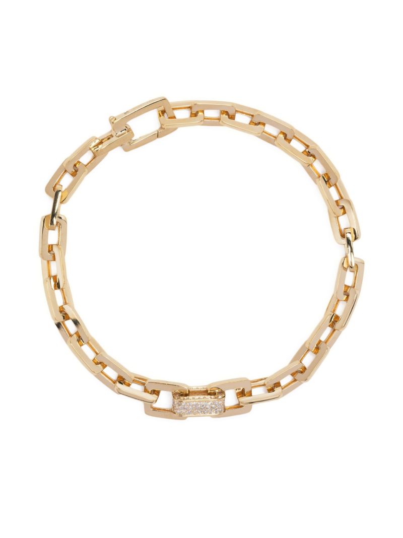 18k Yellow Gold Mini Deco Diamond Bracelet