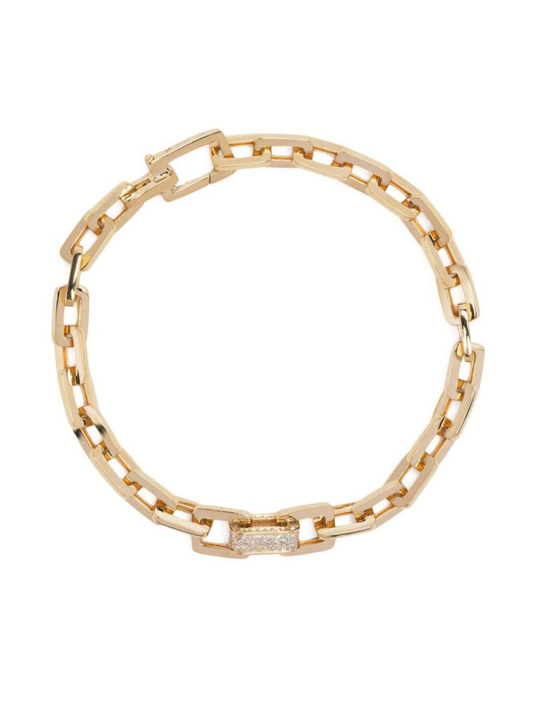 18k Yellow Gold Mini Deco Diamond Bracelet