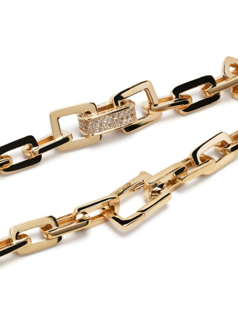 18k Yellow Gold Mini Deco Diamond Bracelet