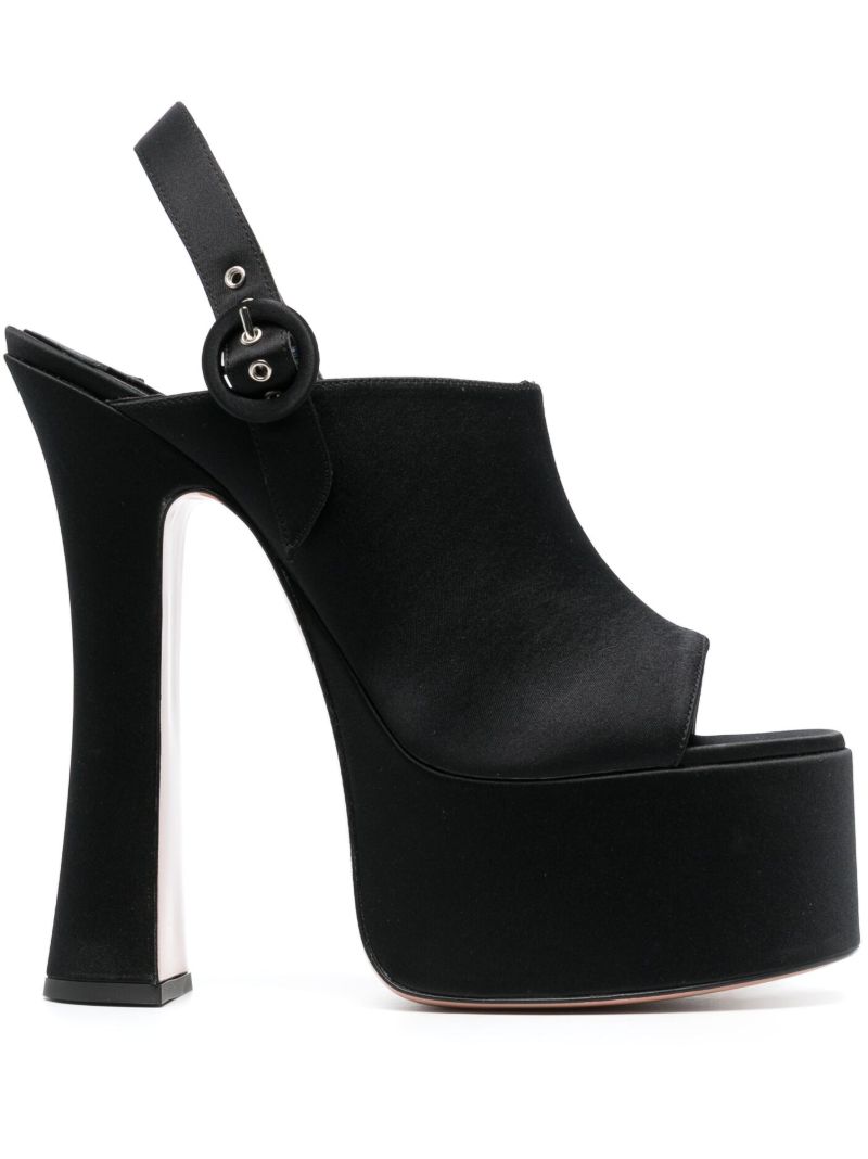 Black X X-elle 165 Platform Sandals
