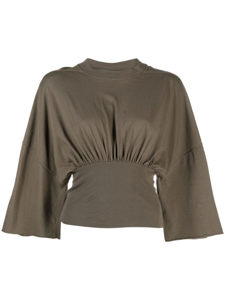 Neutral Tommy Gathered T-shirt