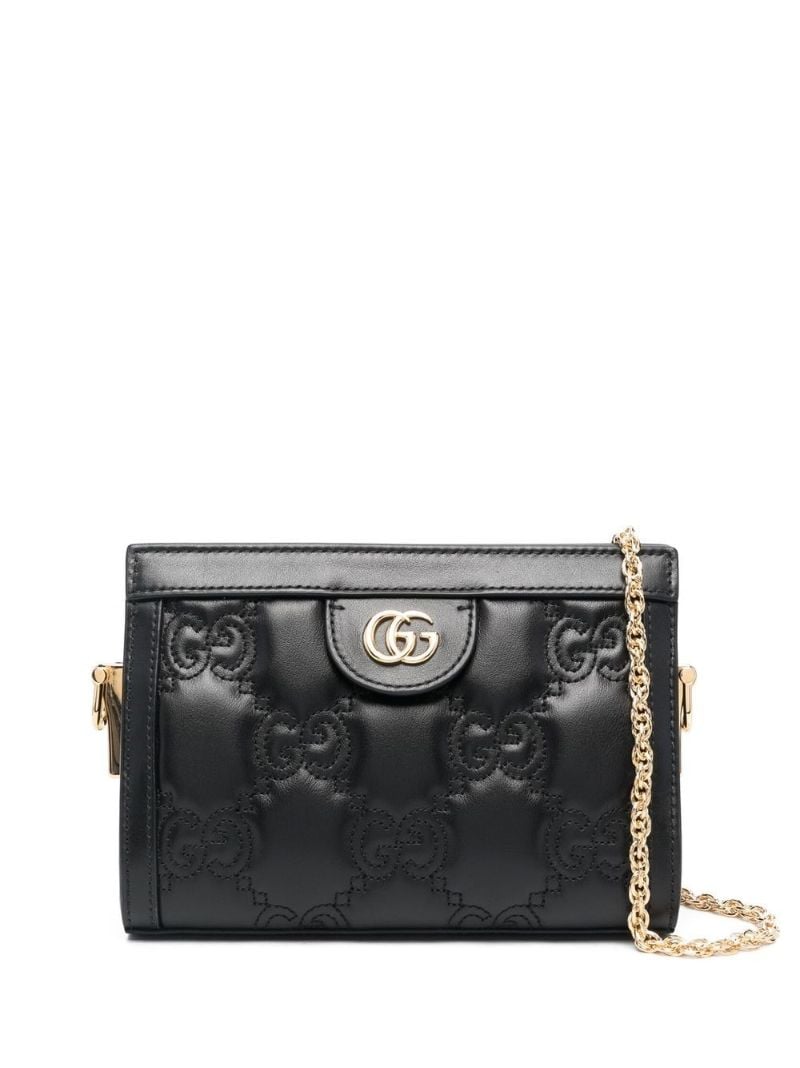 Black Gg MatelassÃ_x0083_Â© Leather Shoulder Bag
