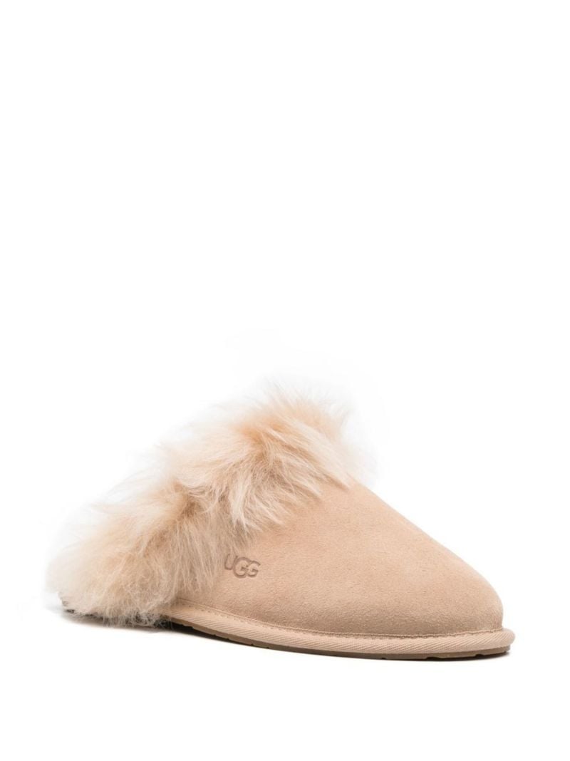 Neutral Scuff Sis Suede Slippers