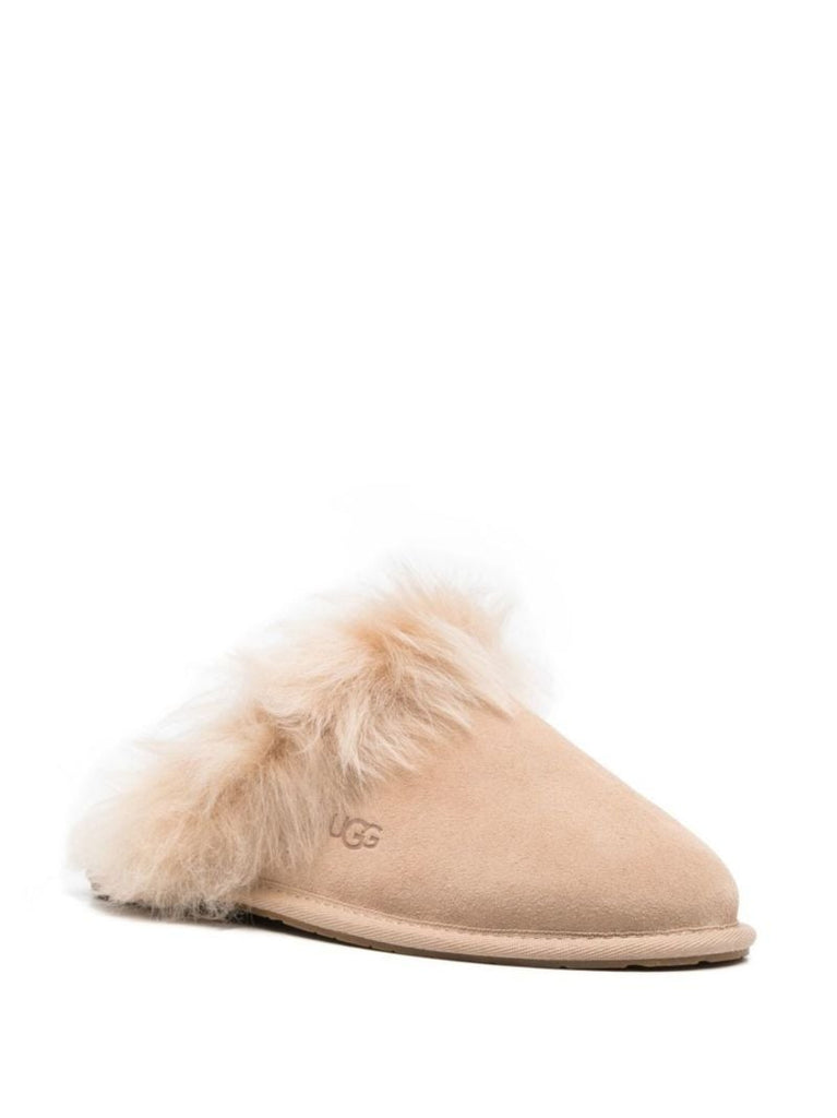 Neutral Scuff Sis Suede Slippers