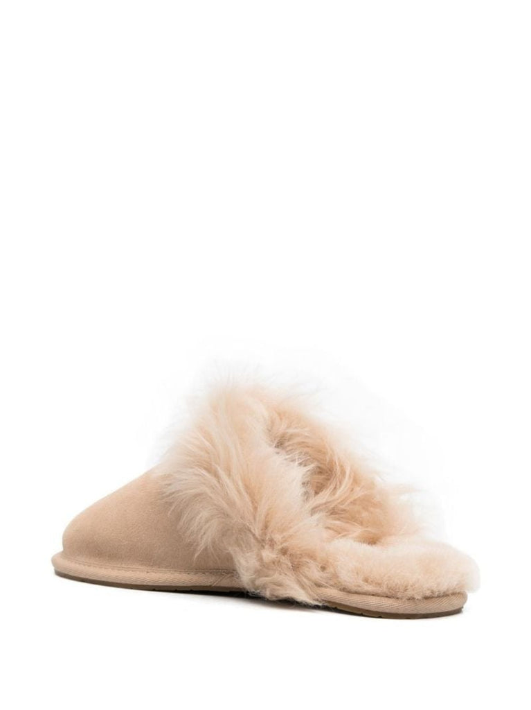 Neutral Scuff Sis Suede Slippers