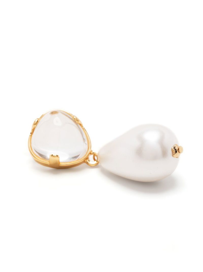 Gold-plated Pearl Drop Earrings