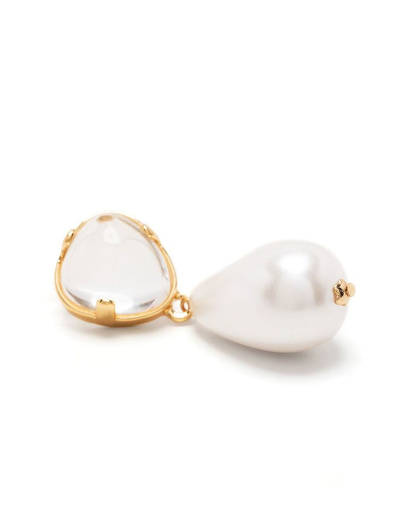Gold-plated Pearl Drop Earrings