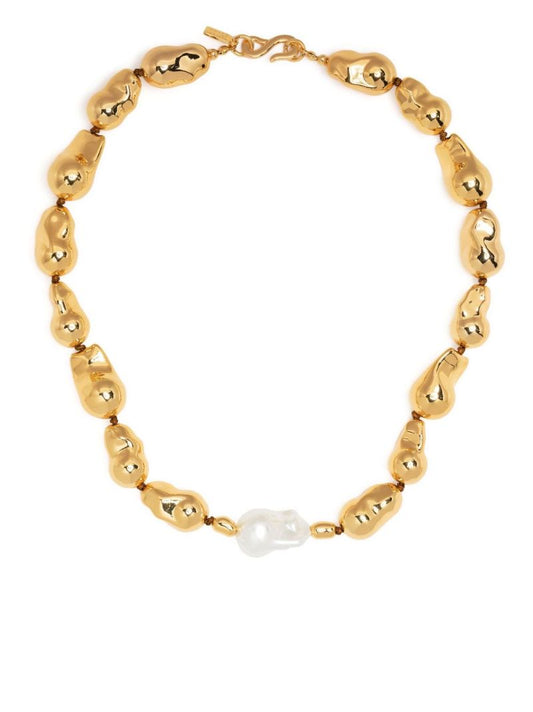Gold-plated Pearl Necklace