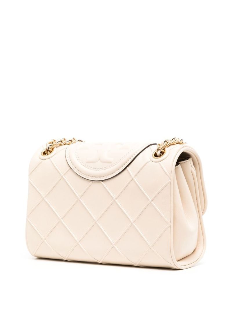 Neutral Fleming Leather Cross Body Bag