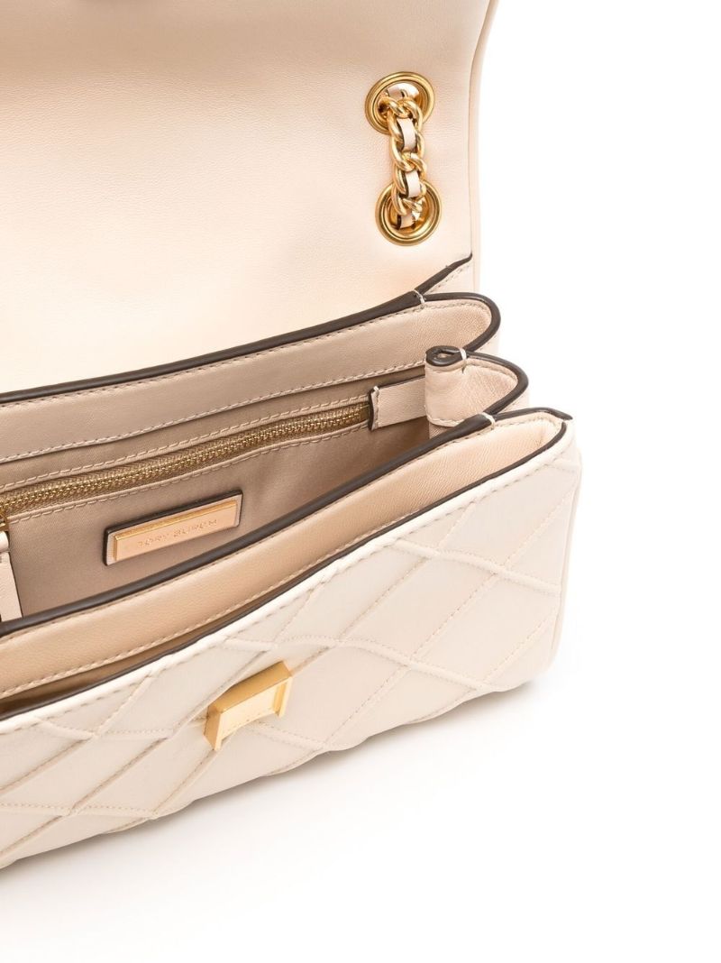 Neutral Fleming Leather Cross Body Bag