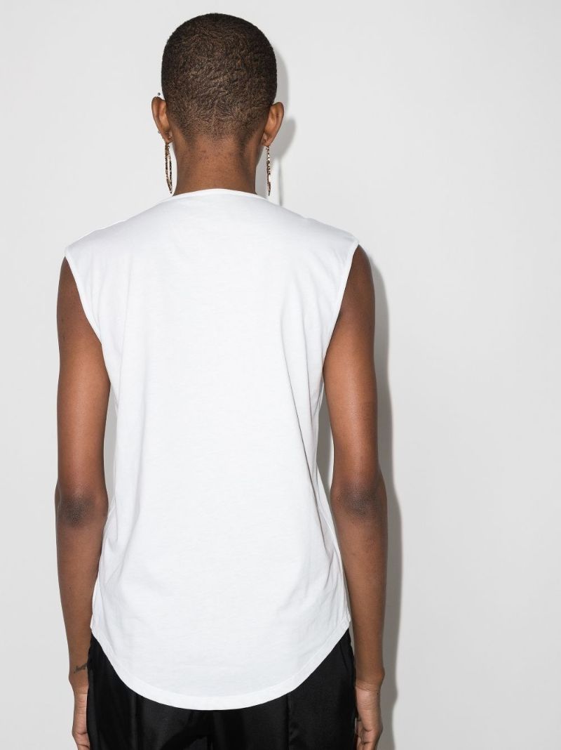 Three-button Logo Cotton Vest