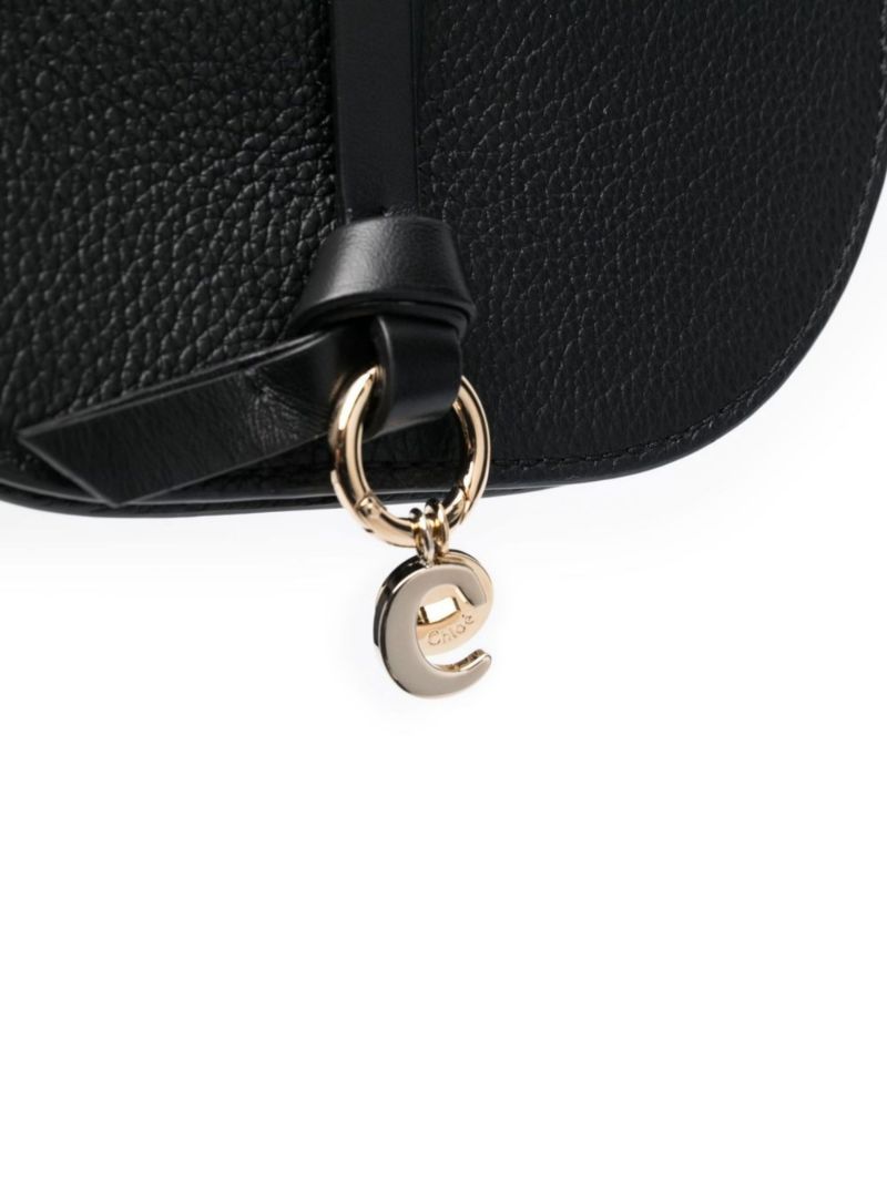 Black Leather Cross Body Bag