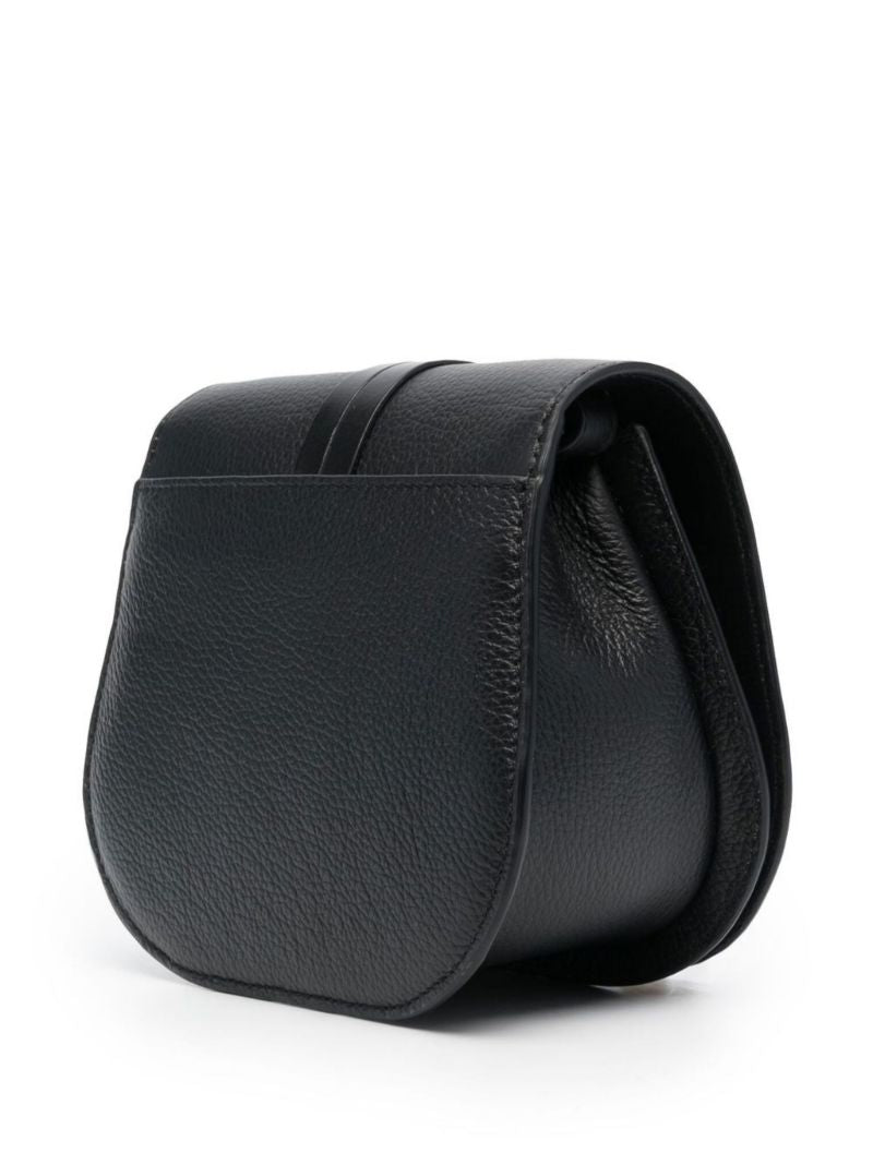 Black Leather Cross Body Bag