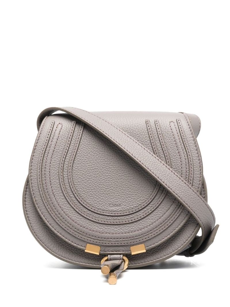 Grey Marcie Small Leather Cross Body Bag