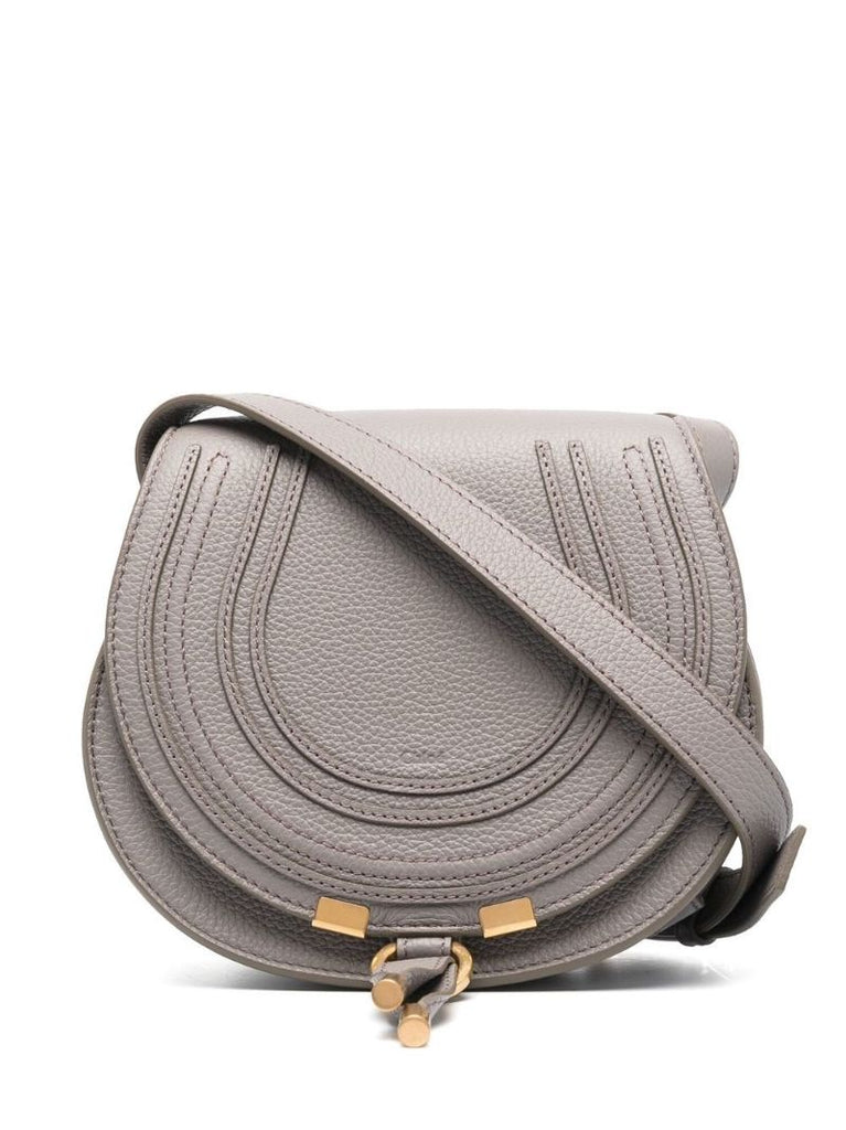 Grey Marcie Small Leather Cross Body Bag