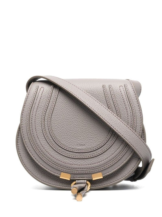 Grey Marcie Small Leather Cross Body Bag