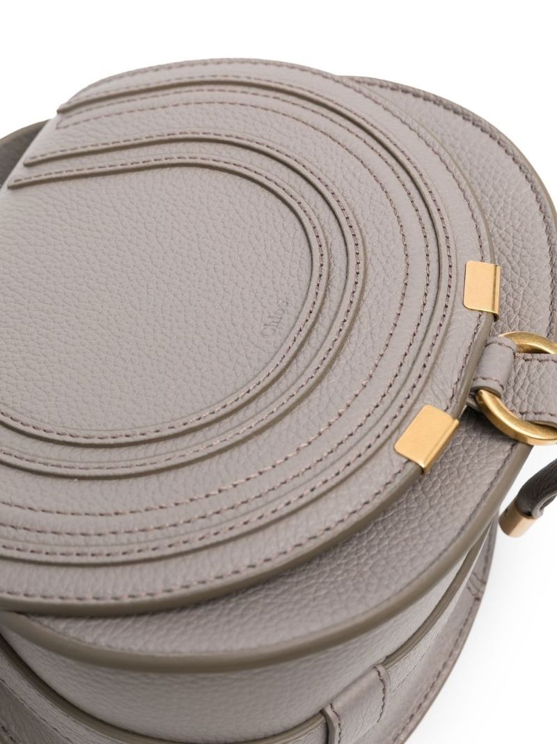 Grey Marcie Small Leather Cross Body Bag