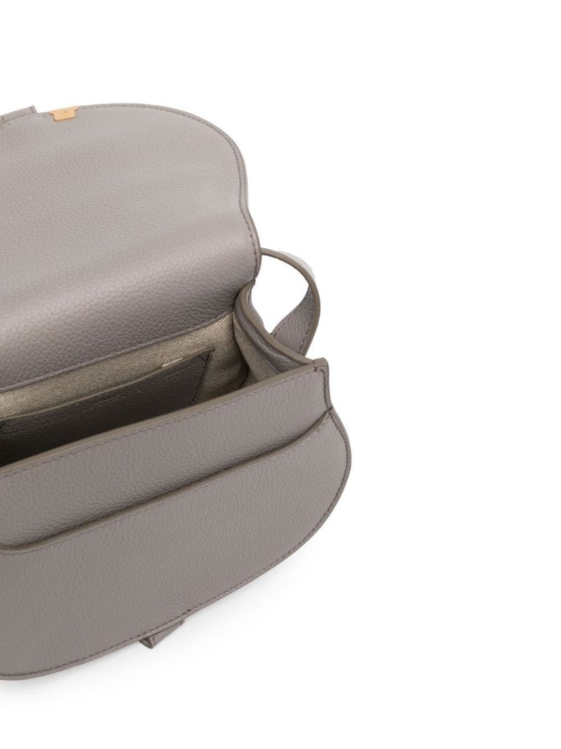 Grey Marcie Small Leather Cross Body Bag