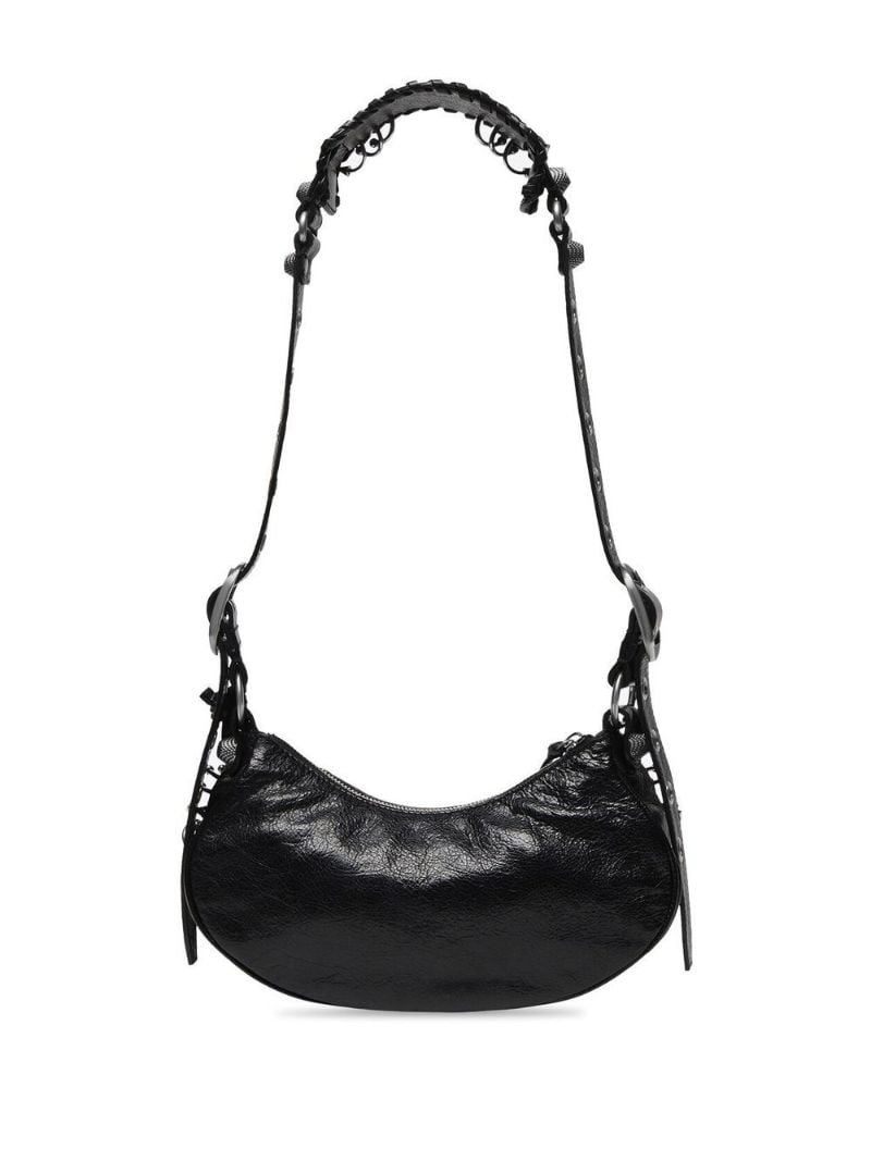 Black Le Cagole Xs Leather Shoulder Bag