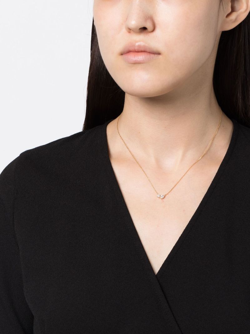 18k Yellow Gold Duo Diamond Necklace