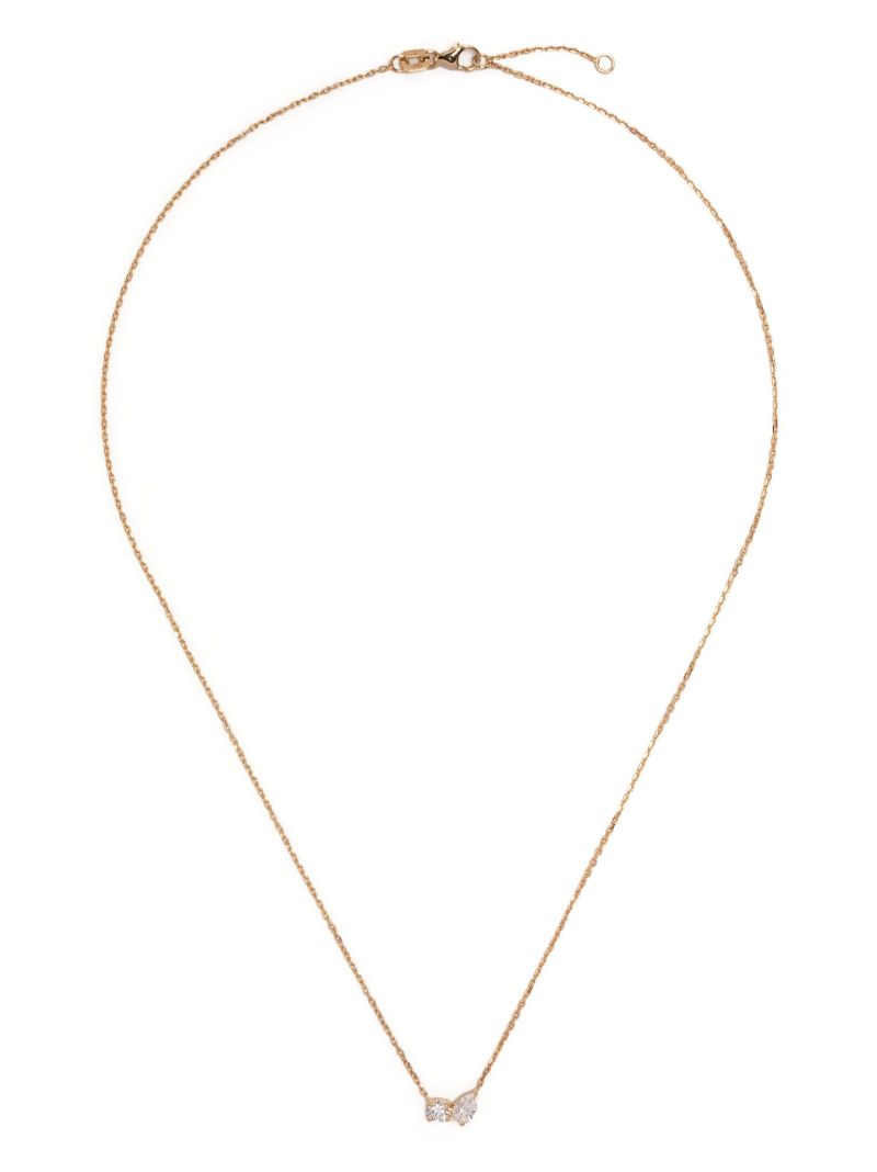 18k Yellow Gold Duo Diamond Necklace