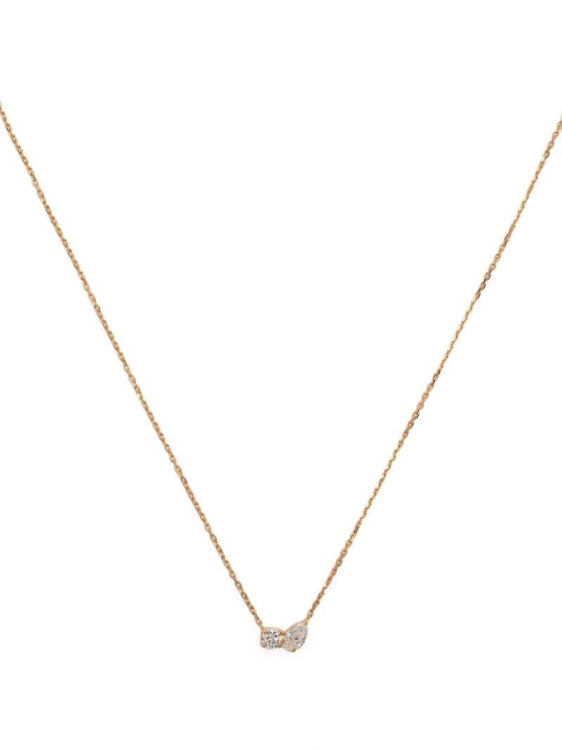 18k Yellow Gold Duo Diamond Necklace