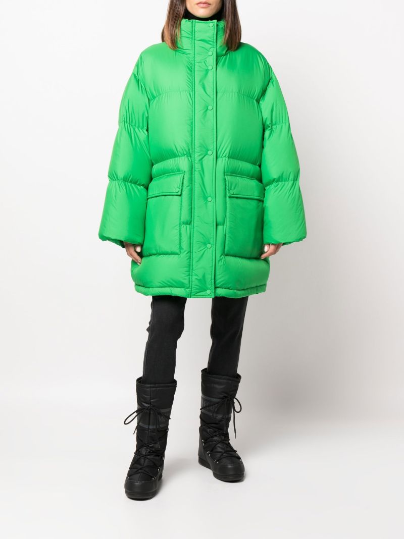 Green Edna Puffer Coat