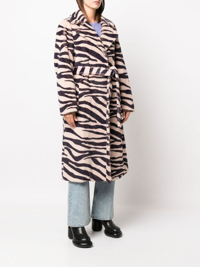 Neutral Winnie Faux Fur Coat