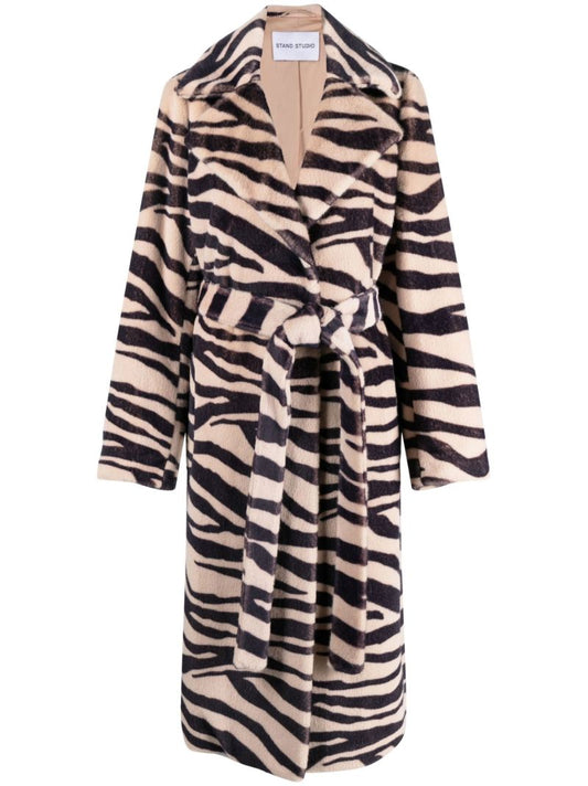 Neutral Winnie Faux Fur Coat
