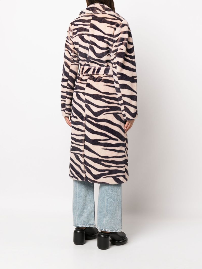 Neutral Winnie Faux Fur Coat