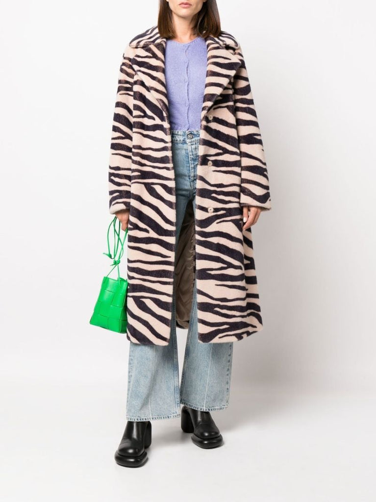 Neutral Winnie Faux Fur Coat