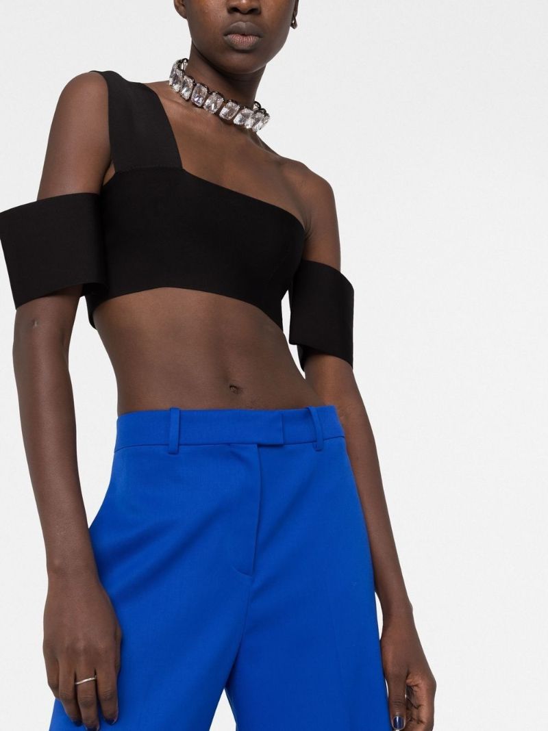 Black Off Shoulder Bandeau Top