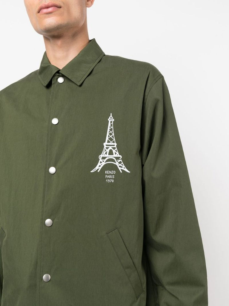 Green Paris Japan Coach Jacket