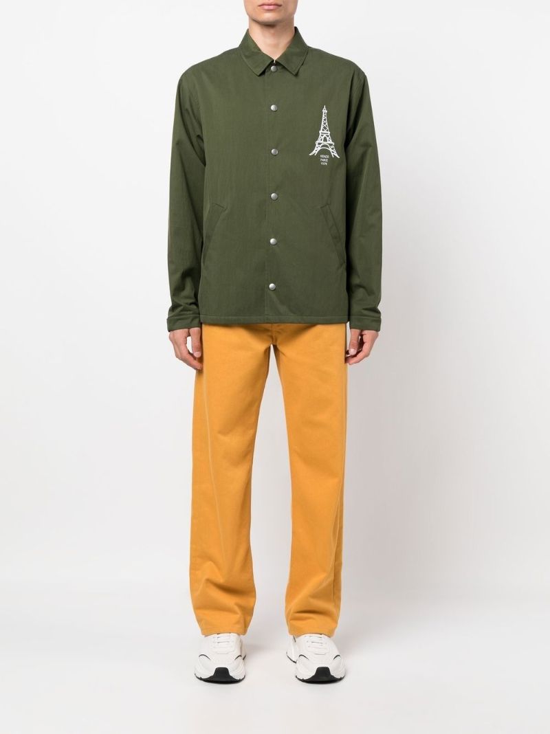 Green Paris Japan Coach Jacket