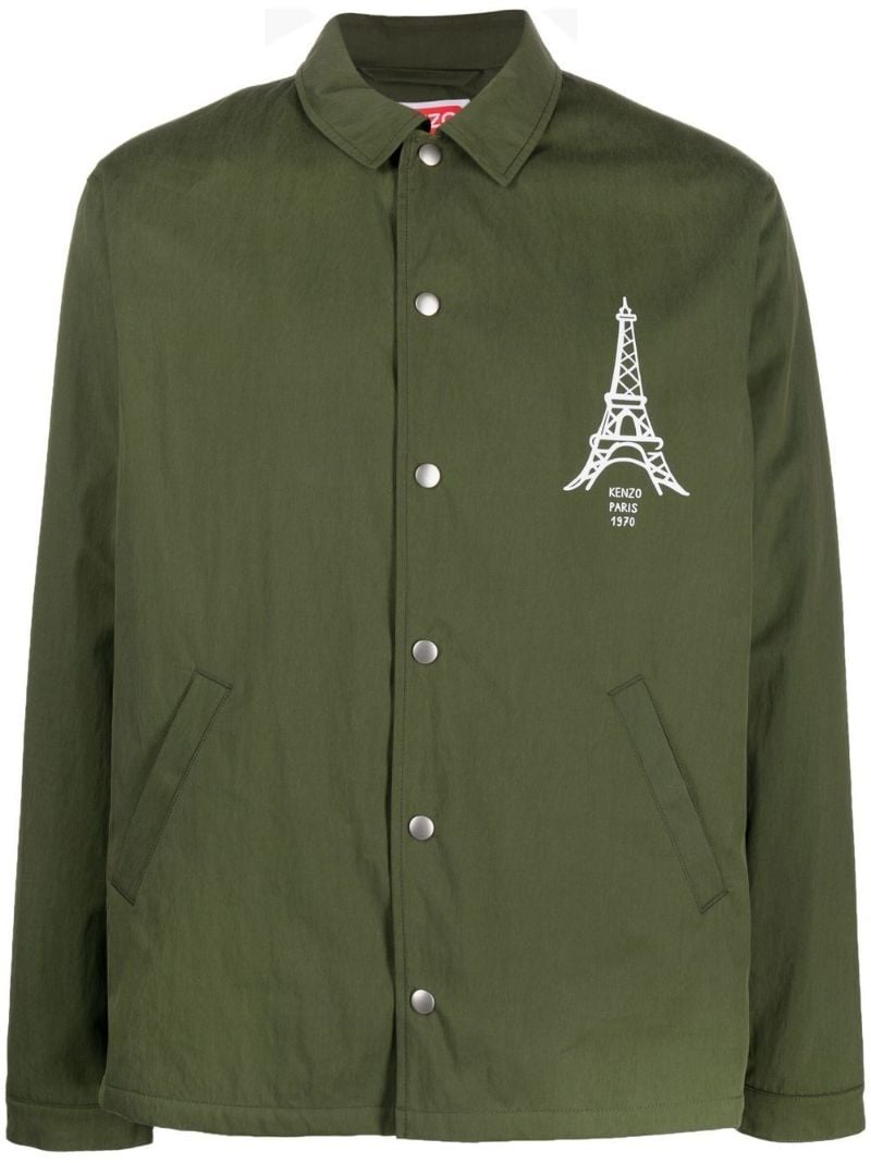 Green Paris Japan Coach Jacket
