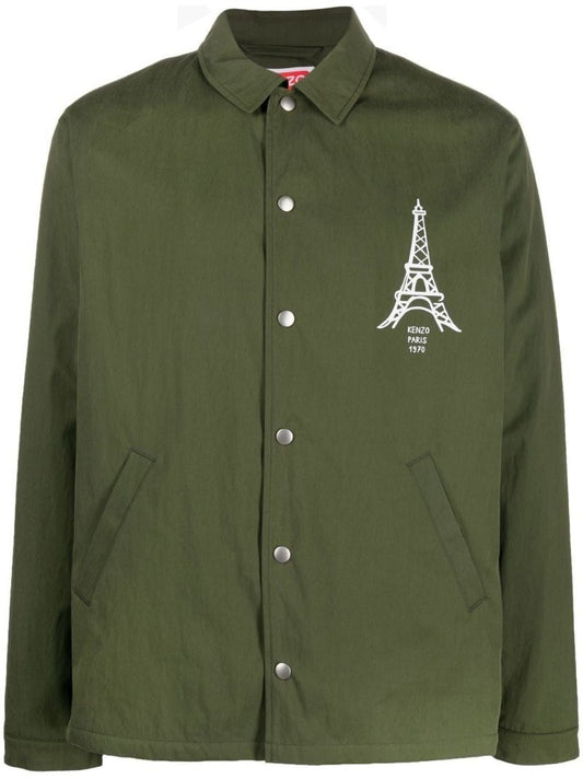 Green Paris Japan Coach Jacket