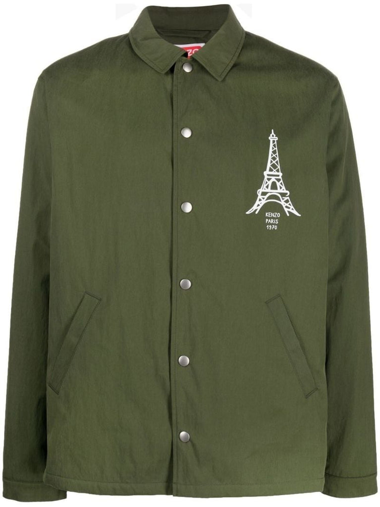 Green Paris Japan Coach Jacket