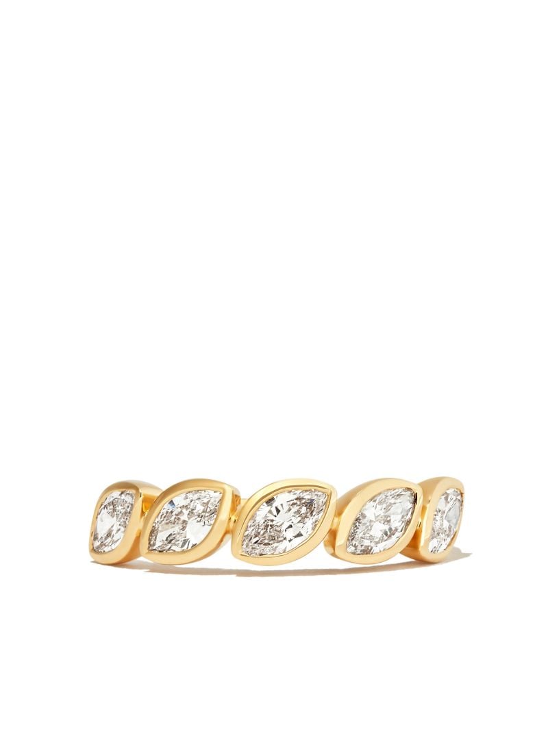 18k Yellow Gold Demi-eternity Diamond Ring