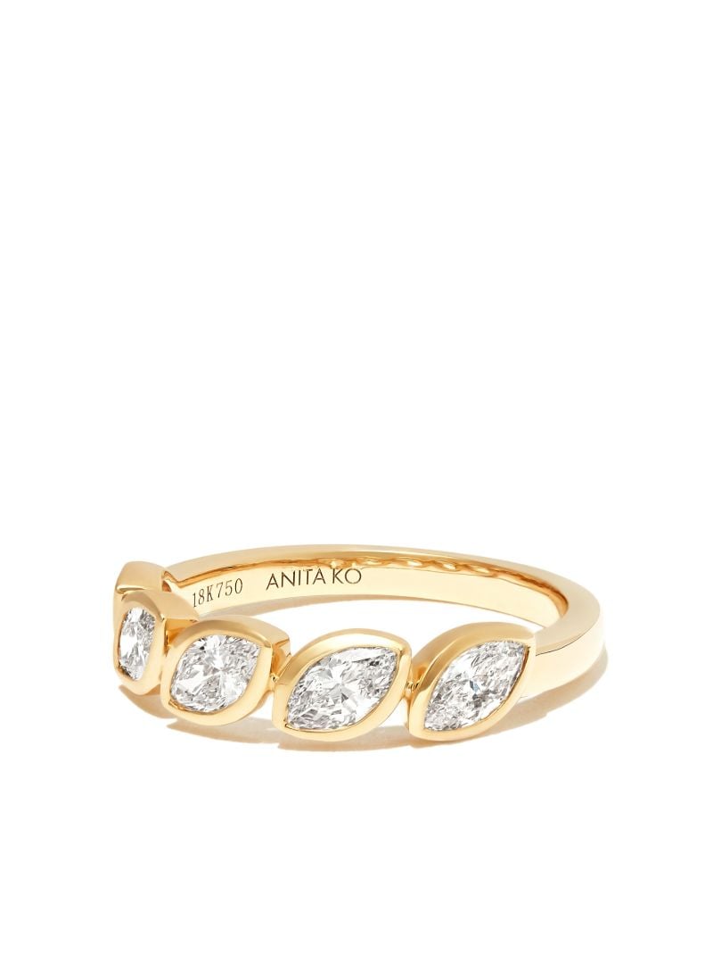 18k Yellow Gold Demi-eternity Diamond Ring