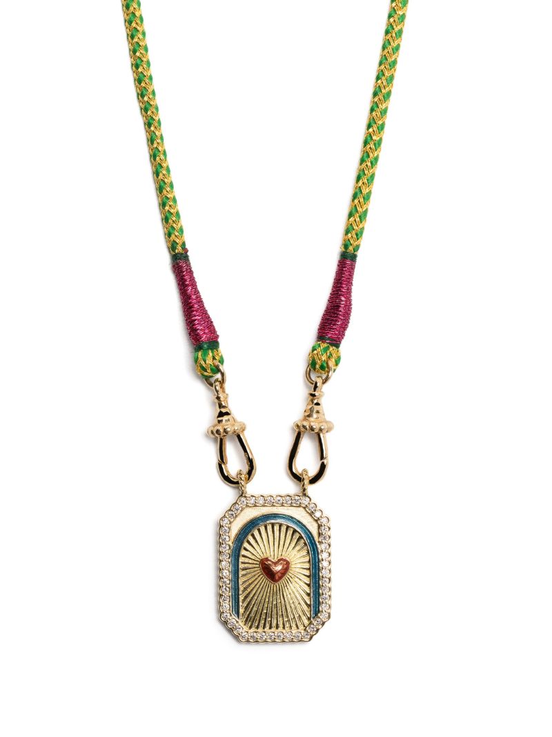 18k Yellow Gold Heart Pendant Necklace