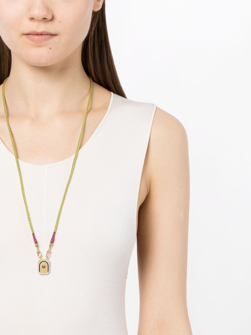 18k Yellow Gold Heart Pendant Necklace